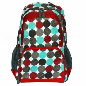 Blancho [Colorful Dots] Fashion Multipurpose Student School Bag / Backpack / Dayback - Polyester