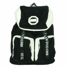 [Fashion Canvas- Black & White] Multipurpose Outdoor Backpack / Dayback / School Bag