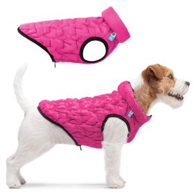 Dog Winter Coat Pink Vest XXS Size Lightweight Reversible Warm Dog Jacket Water Resistant Windproof Jacket Dog Coats for Small Dogs