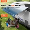 VEVOR RV Awning Fabric Replacement, 13'2" Fabric Length for 14' Awning, Heavy Duty 3-Ply 16oz PVC Camper Awning Fabric