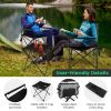 Traveling Folding Camping Chairs and Table Set with Carrying Bag