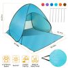 Pop Up Beach Tent Sun Shade Shelter Anti-UV Automatic Waterproof Tent Canopy for 2/3 Man w/ Net Window Storage Bag