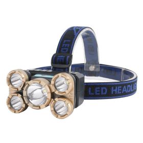 Rechargeable Headlamp for Camping Cycling Hiking Hunting (Color: As pic show A, Type: Headlamp)