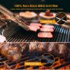 BBQ Grill Mat Non-Stick Mesh Mat Baking Sheet Liner Reusable Reversible Washable