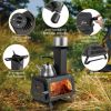 Portable Stove Fire Pit for Outdoor Camping Hiking Traveling