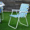 6 Pieces Folding Beach Chair Camping Lawn Webbing Chair