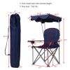 Portable Folding Beach Canopy Chair with Cup Holders